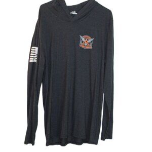 Nineline Apparel Black Long Sleeve T-Shirt Hoddie Size XL